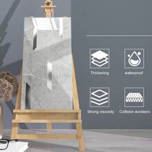 40pcs Premium 3D Marble Effect Wall Panels Sticker PVC Self-Adhesive Home Decor - như hình ảnh - Xem 5