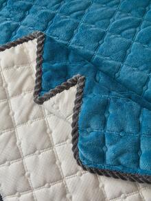 1 chiếc vỏ đệm sofa nhung cao cấp, kiểu dáng tối giản hiện đại, bảo vệ sofa quanh năm, thoáng khí, chống trượt, chống bụi, có thể giặt máy, không biến dạng, chống phai màu, bền, chống trầy xước do thú cưng, phù hợp với sofa 1-4 chỗ, sofa chữ L, văn phòng, phòng ngủ, phòng học. - Màu xanh lam - Xem 10