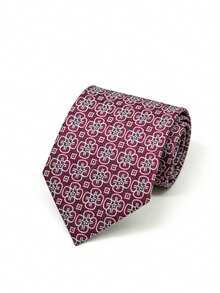 男士几何图案领带一条，商务通勤皆宜。 - 彩色 - 查看 4