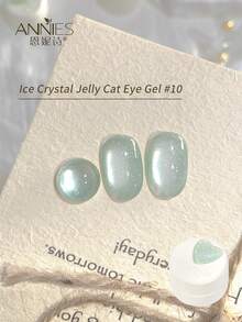 annies 5g 12 Colors Ice Crystal Jelly Cat Eye Gel Polish, Holographic Shiny Cat Eye Gel, Soak Off UV LED Nail Art Gel For Salon Home DIY Manicure 1pc/12pcs - 彩色 - 查看 11