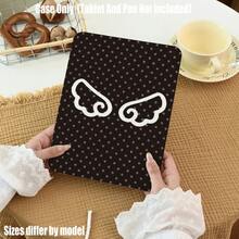 适用于 iPad Mini 4/5/6/7、5/6/8/9/10/11、Air 3/4/5/6/7、Pro 10.5/11/12.9/13 英寸、Galaxy Tab S6 Lite/S7/S8/S9/S10/FE/Plus/A8/A9 Plus 系列的透明亚克力三折保护套，带笔槽。高透明度、防摔、三折支架、笔槽收纳、纤薄全方位保护、精准开孔。 - 彩色 - 查看 3