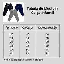 Kit 3 Calças Infantis Moletinho Fri Bolsos Laterais Unissex 2 ao 12 Cores Sortidas - Multicolorido - Visão 6