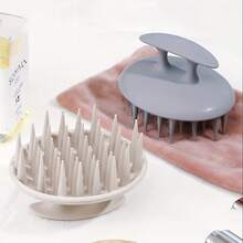 Bàn chải massage gội đầu bằng silicon, bàn chải làm sạch da đầu, dụng cụ gãi ngứa tóc. - Nhiều màu - Xem 5