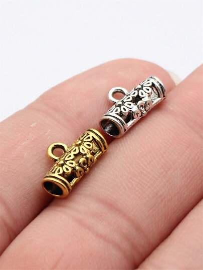 40pcs 14x8.7x5.2mm Flower Bails Beads Charms For DIY Jewelry Making