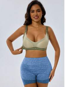 5-Pack Women's High-Waisted Hip-Lifting Sports Shorts, Quick-Drying Seamless Anti-Rolling Yoga Pants, Tummy-Shaping Honey-Hip Tights, Nude Stretch, Seamless Fitness Suits For Running To Prevent Exposure - 混合色A - 查看 3