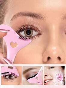 Cepillo de limpieza facial de silicona 2 en 1 + aplicador de maquillaje de ojos, exfoliante manual para limpieza profunda de poros y exfoliación - Cepillo facial suave, suave para todo tipo de piel, eliminación de puntos negros, también adecuado para principiantes en maquillaje de ojos, delineador, debajo de los ojos, sombra de ojos, cepillo de silicona 2 en 1 para mascarilla de barro y cepillo para pestañas inferiores, cepillo para mascarilla facial - Multicolor - Ver 4