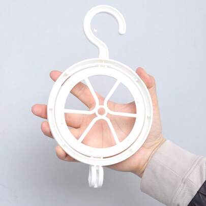 Giá đỡ tóc giả gấp gọn, móc trong suốt, hộp đựng có thể thu gọn để cất giữ, trưng bày, phơi khô và mang đi du lịch, màu trắng.