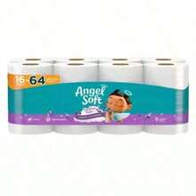 Mother's Day  Angel Soft Toilet Paper, Pack-6Mega Rolls = 24Regular Rolls, Soft And Strong Toilet Tissue - Toilet Paper, Tissue Paper, Roll, Paper Towels, Papel Toalla Para Cocina, Fuerza Regida, Cleaning Supplies, Buy One Get One Free, 2-Ply Durable Ti - 巨型捲 - 查看 4