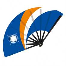 异域风情收藏扇 | 巴布亚新几内亚/岛屿纪念品 | 便携式折叠扇 - 多色 - 查看 8