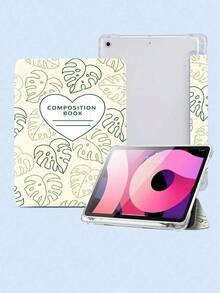 Leaf Notebook Pattern Compatible With 10.2 Inch 2021/2020 9th/8th Geration,Compatible With Tab A8 10.5 Inch 2022,Compatible With Matepad 10.4/ Tab Cover,With P Holder,Supports Automatic Sleep/Wake Lid.Holiday Accessories. - Multicolor 2 - View 3