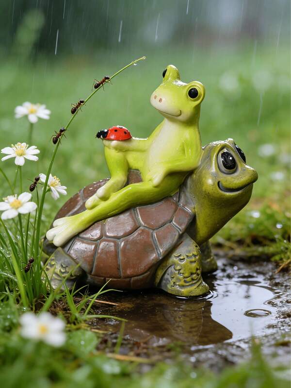 Bộ tượng ếch và ốc sên bằng nhựa cao cấp - Những tác phẩm điêu khắc động vật ngoài trời ngộ nghĩnh với lớp phủ chống mưa - Nghệ thuật trang trí sân vườn cho hiên nhà, bãi cỏ hoặc ban công - Những bức tượng nhỏ xinh tạo nên khu vườn cổ tích kỳ diệu - Món quà lý tưởng cho mẹ, người làm vườn hoặc bất cứ ai yêu thích trang trí nhà cửa và ngoài trời độc đáo.