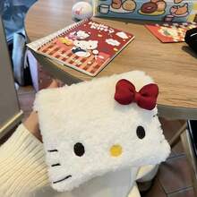 Bolsa de cosméticos de peluche de Hello Kitty de gran capacidad y estilo de moda, lavable, adecuada para viajes y regalos (colgante no incluido) - Multicolor - Ver 15