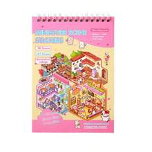 Hình dán phong cảnh sáng tạo dành cho học sinh, hình dán phong cảnh tự làm, hình dán đa phong cảnh thu nhỏ, hình dán trang trí sổ kế hoạch, giúp giảm căng thẳng và giết thời gian, sách hình dán, đồ dễ thương, sách tĩnh lặng - Nhiều màu - Xem 5