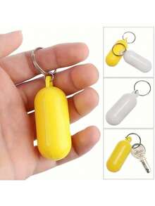 Floating Keychain For Pool Use, High Quality Floating Keychain,Waterproof Plastic Keychain Ornament, Oval Hollow Beach Keychain - Durable And Stylish Boat Key Pendant - Suitable For Kayaking, Fishing, Rafting, Surfing Adventures, And Party Gifts - Multicolor - View 3