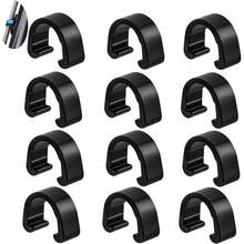 12 Pcs Clamps C - Clips Aluminum Alloy Housing Hose Guide Brake Derailleur Shifter MTB Bike Road - Black - View 2