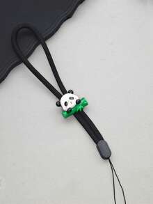 1条可调节可爱熊猫吊坠手机挂绳，适用于手腕、车钥匙、包包、耳机等。 - 彩色 - 查看 7