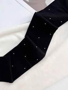 春季新款闪亮水晶丝袜，丝绒黑色紧身裤，高弹力塑身连裤袜（女士款） - 彩色 - 查看 2