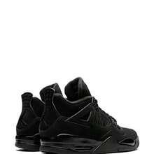 Nike Air Jordan 4 Retro Sneakers - Authentic Iconic Basketball Shoes | Viral 2026 Men's High-End Retro Streetwear | Premium Leather & Mesh Performance Trainers | Classic Air Cushioning & Support Wings | Legendary Designer Athletic Footwear - Black Cat (2020) - 查看 3