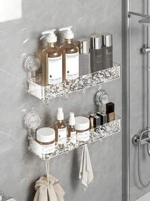 多功能吸盘挂钩收纳架，厨房吸盘支架架，带挂钩，可悬挂炊具、锅铲、汤勺、沥水架 - 多色 - 查看 9