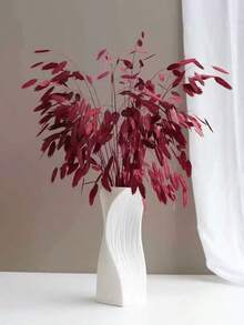 白色花瓶，现代简约美学装饰花瓶，适用于鲜花、干花、芦苇草等，可用于室内家居客厅、卧室、餐厅、办公桌、玄关、壁炉装饰、婚礼派对等场合的插花。 - 多色 - 查看 6