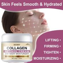 Xioimy 50克胶原蛋白高级面霜，质地柔滑，呈浅米色，滋养并提亮浅米色肤色，适合所有浅米色肤色，高端护肤，清爽不油腻。 - 數量 - 查看 6