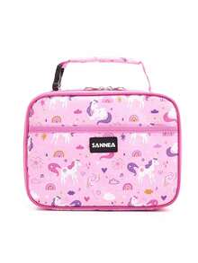 1pc Dinosaur Themed Insulated Lunch Bag, Unisex, Cute Insulated Lunch Box Set With Handle And Detachable Shoulder Strap, Reusable, Insulated Lunch Bag Set With Detachable Shoulder Strap Cooler Bag Waterproof Large Capacity Picnic Outdoor Picnic Bag Lunch Bag For Women School Supplies Camping Essentials - Multicolor - View 34