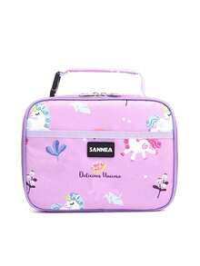 1pc Dinosaur Themed Insulated Lunch Bag, Unisex, Cute Insulated Lunch Box Set With Handle And Detachable Shoulder Strap, Reusable, Insulated Lunch Bag Set With Detachable Shoulder Strap Cooler Bag Waterproof Large Capacity Picnic Outdoor Picnic Bag Lunch Bag For Women School Supplies Camping Essentials - Multicolor - View 14