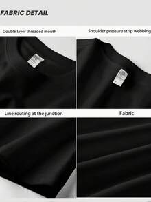 Men T-Shirts - 黑色 - 查看 4