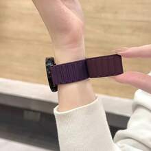 磁吸式表带，硅胶表带，18mm/20mm/22mm 智能手表表带，快拆腕带，可调节磁扣，男女通用，兼容 Galaxy Gear S2/S3/GT2/Fenix 5S Plus - 苜蓿 - 查看 6