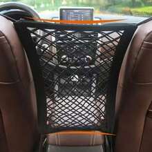 Red de almacenamiento para respaldo de asiento de coche universal, organizador de red lateral para asiento de coche - A - Ver 11