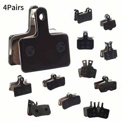 4 pares de pastillas de freno de resina para bicicleta de montaña, adecuadas para componentes de bicicleta de las marcas B01S, G01S, A01S, XTR, XTSLX Deore, Guide Level HRD Red Etap, Magura M365 Pro Electric Scooter y Zoom DB280, DB350, DB450, DB550 Pinza de freno de bicicleta