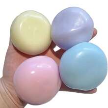 1个减压慢回弹挤压玩具。6.0高透明麦芽糖浆球慢回弹减压玩具，特别柔软可爱，柔软蓬松。 - 粉色 - 查看 10