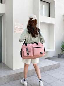 Travel Bag With Wet And Dry Separation Pocket, Travel Bag With Shoe Compartment, Business Travel, Fitness, Outdoor, School Supplies, Student, Holiday, Overnight Bag With Shoe Bag - Multicolor - View 14