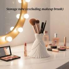 1个极简新娘化妆刷收纳盒，新娘桌面整理盒，多功能化妆刷、香水、化妆工具收纳管，文具、笔筒，适合作为婚礼回礼、节日礼物、独特礼物、返校礼物、母亲节礼物、周年纪念礼物 - 彩色 - 查看 8