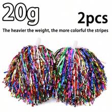 2pcs/Set Cheerleading Pom Poms, Cheerleading Flower Balls, Sports Meet Dance Competition Props - Multicolor - View 1