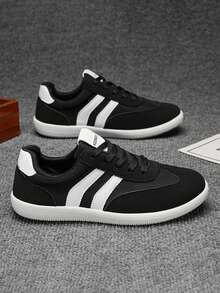 2026春秋男士休闲运动鞋，圆头防水运动鞋，商务百搭跑步鞋 - 黑色 - 查看 9