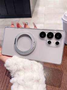 Ốp lưng điện thoại siêu mỏng, xoay 360°, có nam châm, bằng acrylic trong suốt, hỗ trợ sạc không dây, tương thích với Samsung Galaxy S26 Ultra S25 Ultra S26 Plus S24 S23 S22 Ultra S25 S24 Plus. Ốp bảo vệ toàn diện chất lượng cao, cứng cáp. - Trong sáng - Xem 5