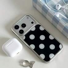 可爱波点亮面果冻防震手机壳，兼容 17 Air 11 12 13 14 15 16 Pro Max，IMD 保护套 - 大圓點 - 查看 6