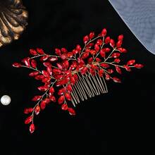 Lược cài tóc pha lê thủ công thanh lịch, phụ kiện tóc cô dâu cho đám cưới. - Nhiều màu - Xem 9