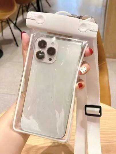 1 pieza Bolsa impermeable para teléfono, bolsa luminosa para fotografía subacuática y uso al aire libre con pantalla táctil