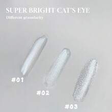 MIANEL 10ML 夏季美甲新品 2026 白色玻璃珠猫眼凝胶指甲油 透明闪粉指甲油 白色指甲油 美甲沙龙专用 UV 灯美甲 适用于手指甲和脚趾甲 - 彩色 - 查看 4