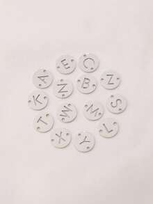 3个/套 字母连接吊坠 不锈钢 A-Z 字母吊坠 18K PVD 镀层 DIY 耳环 手链 首饰制作 - 吊墜 - 查看 6