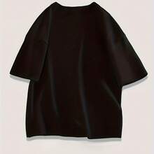 Camiseta Infantil 100% algodão estampa pintura de jardim blusinha infantil para meninas - Preto - Visão 2