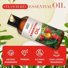 LZJV 100ml/3.4oz, 30ml/1.0oz Premium Strawberry Essential Oil, 100% Pure Natural, Suitable For Diffuser, Humidifier, Natural Style | Nourishing Oil, Holiday Gift - Strawberry Essential Oil - View 2