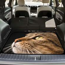 可爱猫咪图案超厚汽车后备箱垫，防水防尘易清洁，适用于SUV、轿车和卡车，有效保护后备箱。 - 100cm*75cm - 查看 8