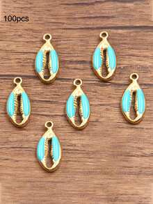 10个/20个/50个/100个随机混合3D珐琅贝壳吊坠配件，DIY项链手链耳环手工小饰品配件 - 鉗子 - 查看 6