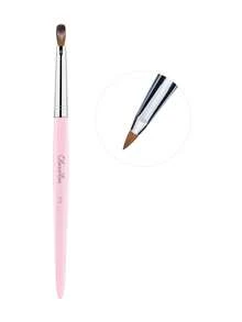 Olasalon 100%纯貂毛亚克力美甲刷，檀香粉色木柄，适用于亚克力指甲油和亚克力粉，专业美甲刷 - 淺粉色 - 查看 10
