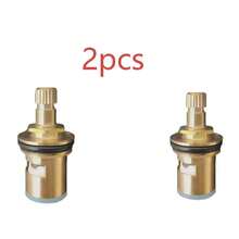 Bộ 1/2 van sứ nóng lạnh bằng đồng thau cho vòi nước phòng tắm, sửa chữa van nước phòng tắm, thay thế lõi van, vòi nước nhà bếp bằng đồng thau, phù hợp cho điều khiển vòi nước nhà bếp và phòng tắm - Phụ kiện thay thế vòi nước - Nhiều màu - Xem 4