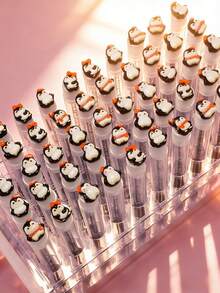 1/3/5/7pcs Cute Penguin Multi-Pose Eyelash Brush & Eyebrow Brush, Portable Tube Mascara Brush, Eyelash Comb & Eyebrow Grooming Tool - Multicolor - View 7