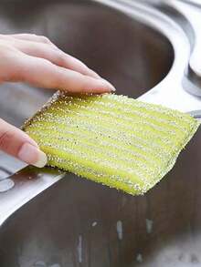 4pcs Kitchen Dishwashing Sponge - Does Not Hurt Pot Brush Pot Artifact, Double-Sided Cleaning Sponge Wipe, Scouring Pad - Cellulose & Sponge Material - For Everyday Kitchen Cleaning - Perfect Gift For Housewarming & Back To School,Kitchen Essentials, Creative Easter Gifts, Mother's Day Gifts,Cleaning Supplies. - 海綿百潔布清潔刷鍋 - 查看 11